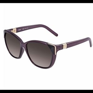 Chloe Smoke Purple Cat Eye Sunglasses